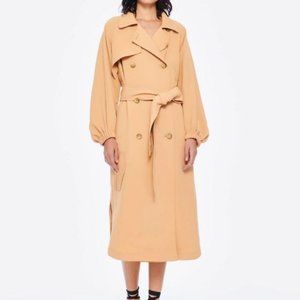 ISO - Tibi balloon sleeve drape twill coat